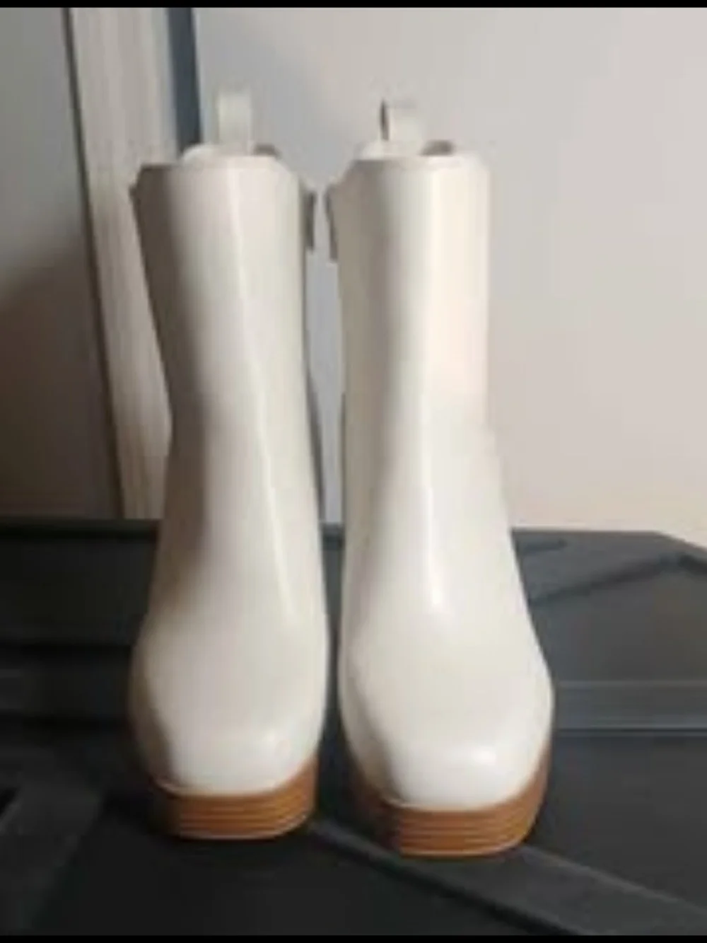 White Platform Ankle Boots - Women's Chelsea Style